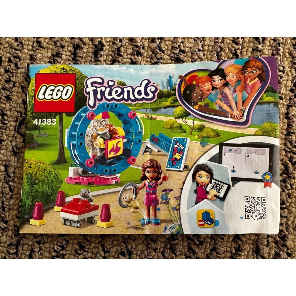 LEGO FRIENDS: Olivia's Hamster Playground (41383) Incomplete Set Pets